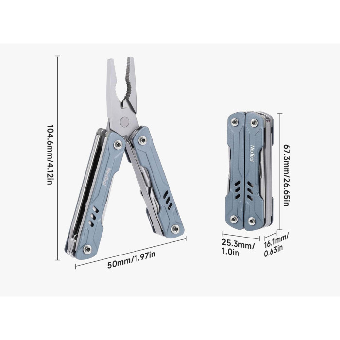 Мультитул NexTool Mini Sailor Pliers S11 черный  