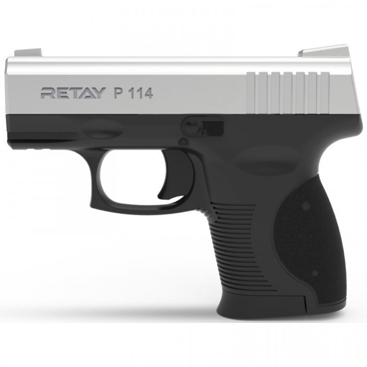 Пистолет стартовый Retay P114 9мм chrome (T210333C) 