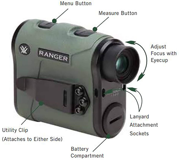 Лазерный дальномер Vortex Ranger 1800 (RRF-181)  