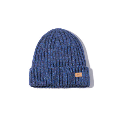 Шапка с подворотом Naturehike NH21FS552, синяя