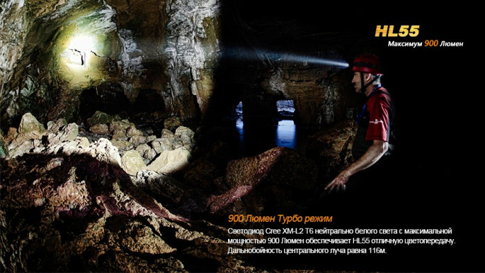 Налобный фонарь Fenix HL55 XM-L2 U2  