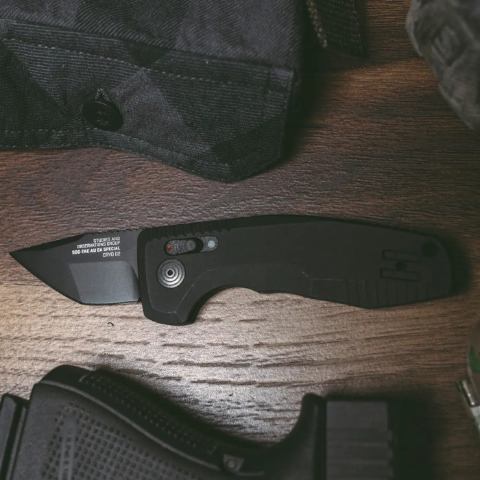 Нож SOG-TAC AU, Black, Compact, Tanto, CA Special (SOG 15-38-14-57)  