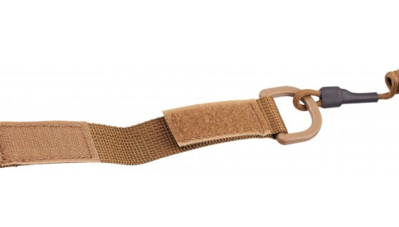 Страховочный шнур Grand Way S04 с D-кольцом и карабином коричневый  