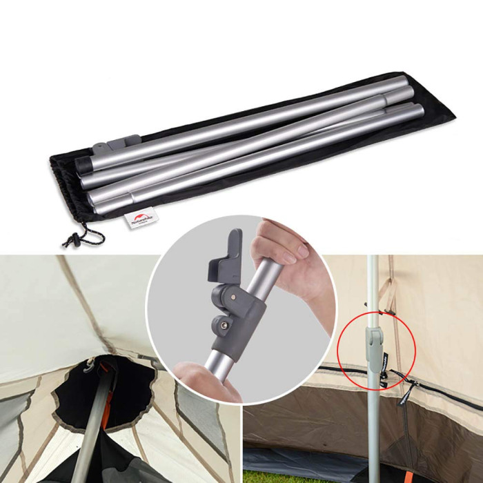 Палатка кемпинговая Naturehike TC 01 Pyramid 5-8 210T 65D polyester (NH17T200-L)  