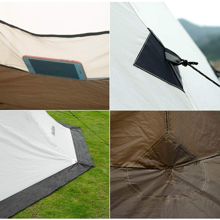 Палатка кемпинговая Naturehike TC 01 Pyramid 5-8 210T 65D polyester (NH17T200-L)  