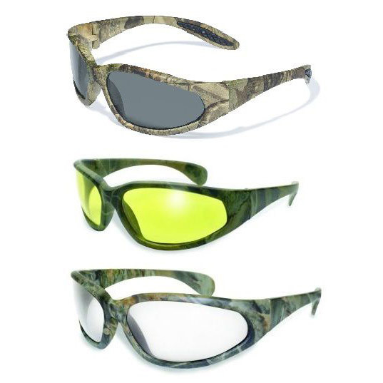 Очки Global Vision Forest-1 (yellow) желтые в камуфлирующей оправе  