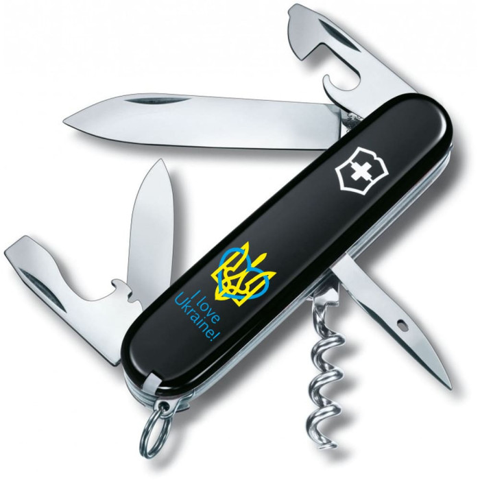 Складной нож Victorinox SPARTAN UKRAINE Трезубец с сердцем + I love Ukraine 1.3603.3_T1310u  