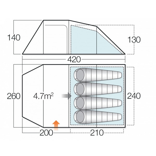 Палатка Vango Mambo 400  