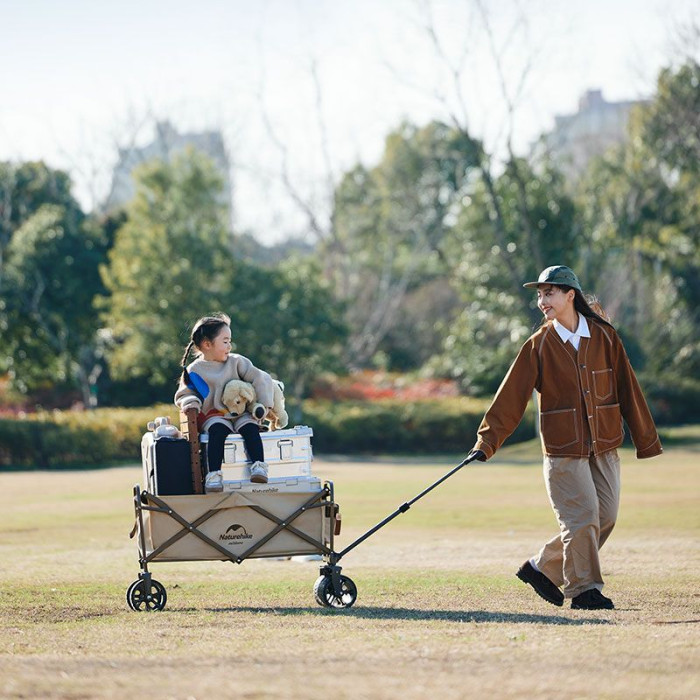 Складная тележка Naturehike NH19PJ001, бежевая  