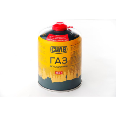 Баллон газовый СИЛА 450г. (Корея) (резьбное соединение)