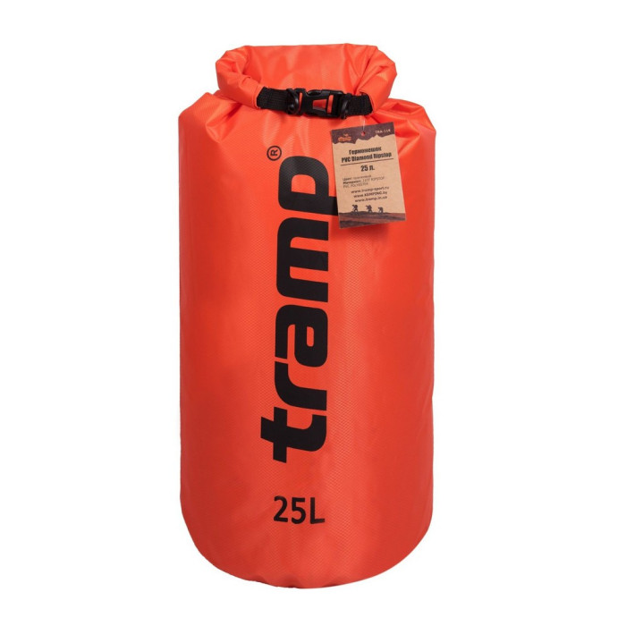 Гермомешок PVC Diamond Rip-Stop 25л Tramp TRA-118-orange 