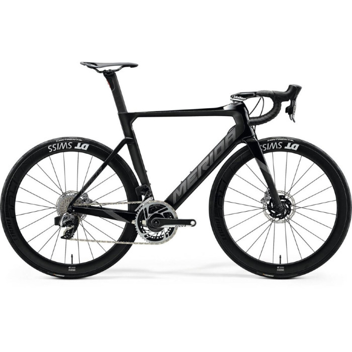 Велосипед Merida 2020 reacto disc 9000-e m-l glossy black/silk black  