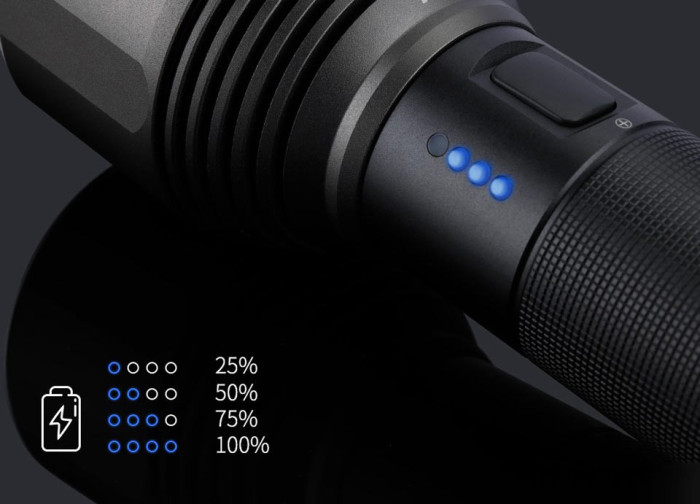 Ручной фонарь Xiaomi Nextool Mijia 2000 лм, IPX7 (+акумулятор 26650)  