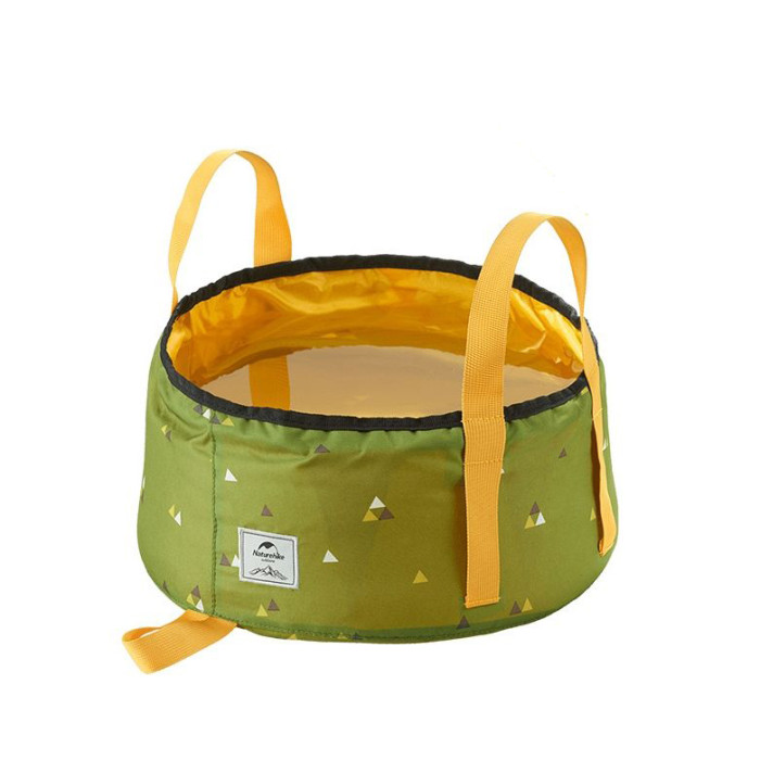 Ведро складное Naturehike New Folding Washbasin S 10л NH18L010-P1 зеленое 