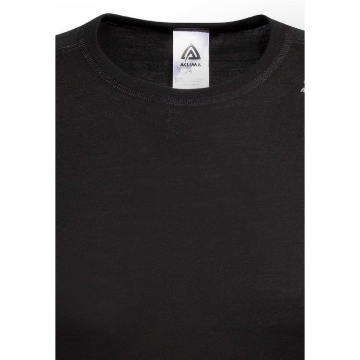 Термофутболка женская Aclima LightWool Shirt Crew Neck Woman JetBlack, S  