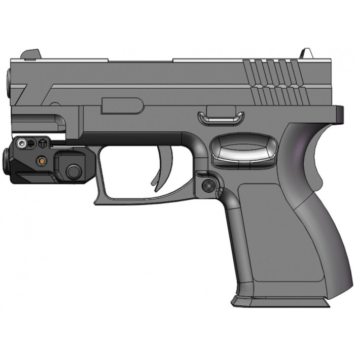 Лазерный целеуказатель Vector Optics Viperay Scrapper пистолетный красный лазер FDE  