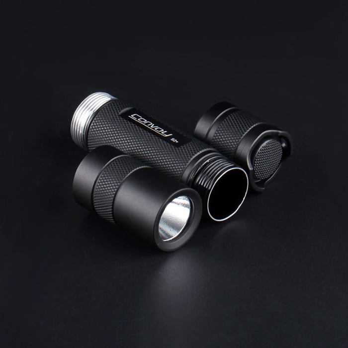 Фонарь Convoy S2+ LH351D 5700K black (открытая/поврежденная упаковка)  