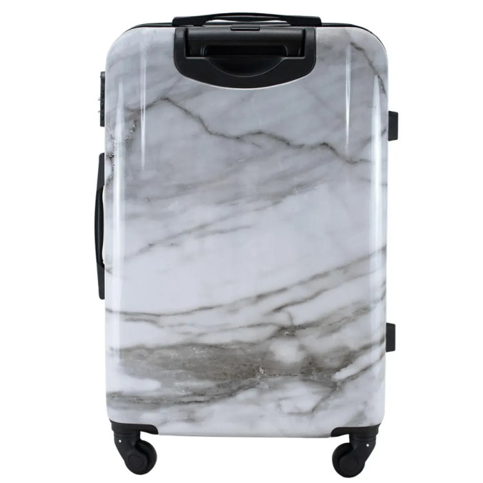 Чемодан Semi Line 24" (M) White Marble (T5731-2)  