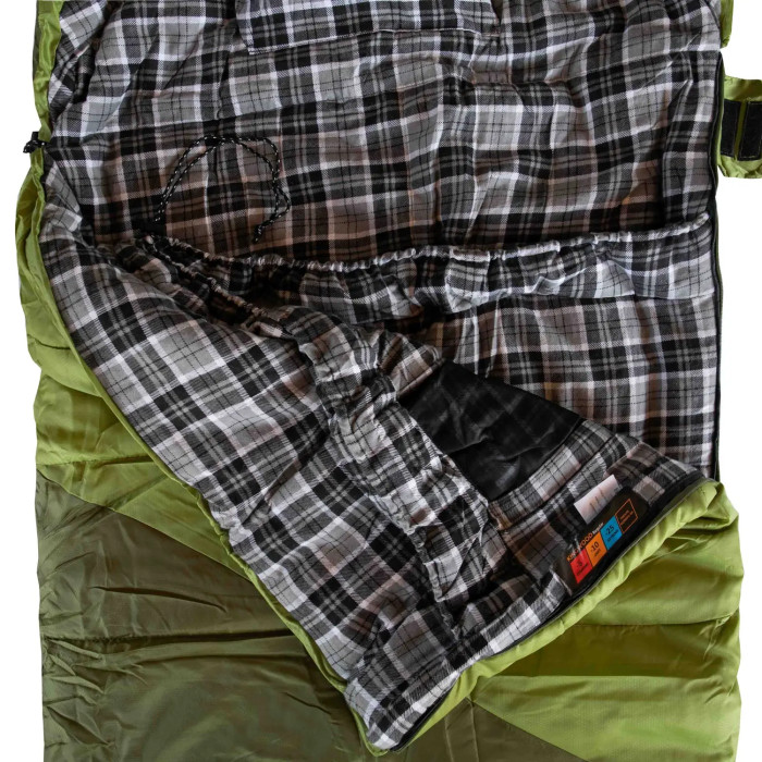 Спальный мешок Tramp Kingwood Regular одеяло левый dark-olive/grey 220/80 UTRS-053R  