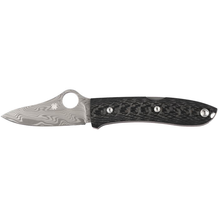 Нож Spyderco SpyOpera Carbon Fiber Damasteel Thor  