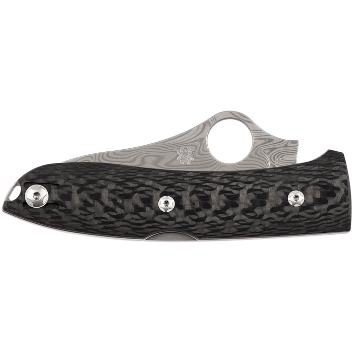 Нож Spyderco SpyOpera Carbon Fiber Damasteel Thor  