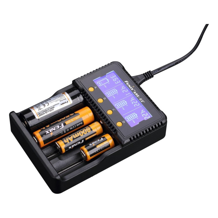 Зарядное устройство Fenix ARE-C2+ (18650, 16340, 14500, 26650, 10440, AA, AAA, C) 