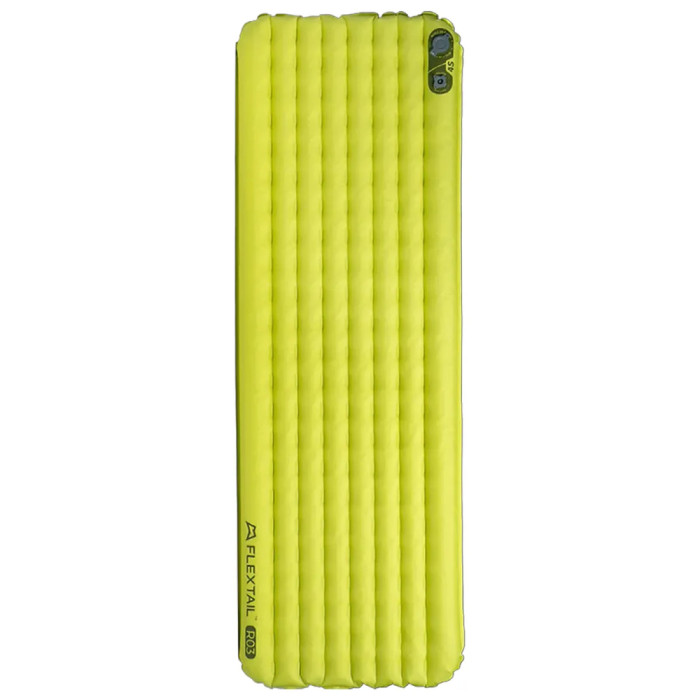 Матрас туристический самонадувающийся одноместный Flextail R03 AVS Regular сверхлегкий, 183х65х7 см с насосной капсулой AVS, зеленый  