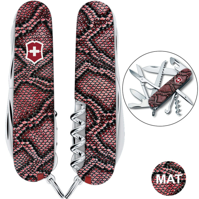 Складной нож Victorinox HUNTSMAN DESIGN Принт Кожа питона 1.3713.R2200pk  