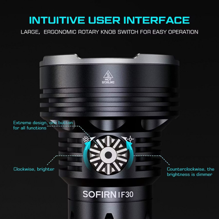Фонарь Sofirn IF30 мощный поисковый 12000 лм с функцией Power Bank  