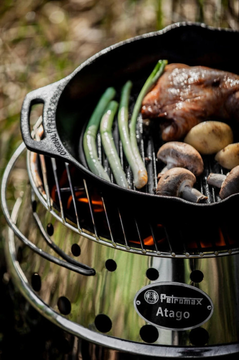 Сковорода-гриль чугунная Petromax Grill Fire Skillet с ручками-петлями 25 см  