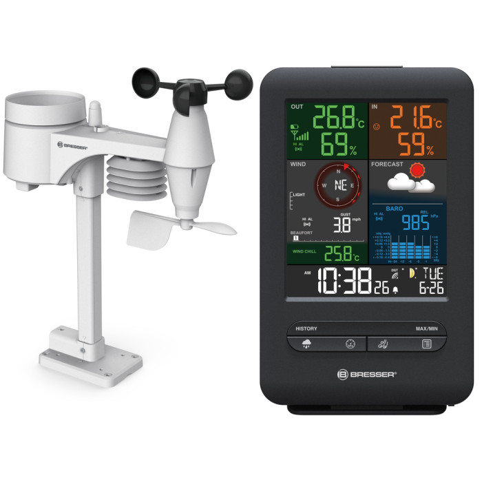Метеостанция Bresser Weather Center 5-in-1 Beaufort (7002525/12904) (930212)  