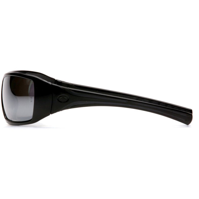 Очки Pyramex Goliath (silver mirror) зеркальные черные  