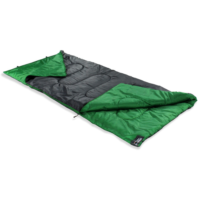 Спальный мешок High Peak Patrol/+7°C Anthra/Green Left (20048)  