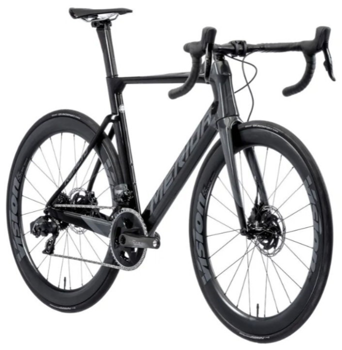 Велосипед Merida 2020 reacto disc force edition xl glossy black/gilttery silver  