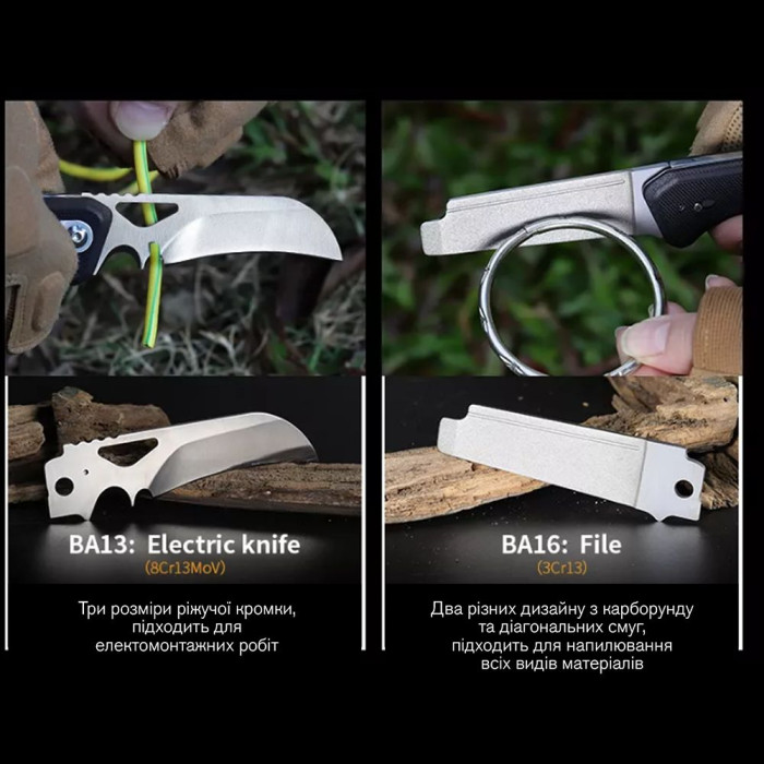 Нож складной Roxon S502U, черный  