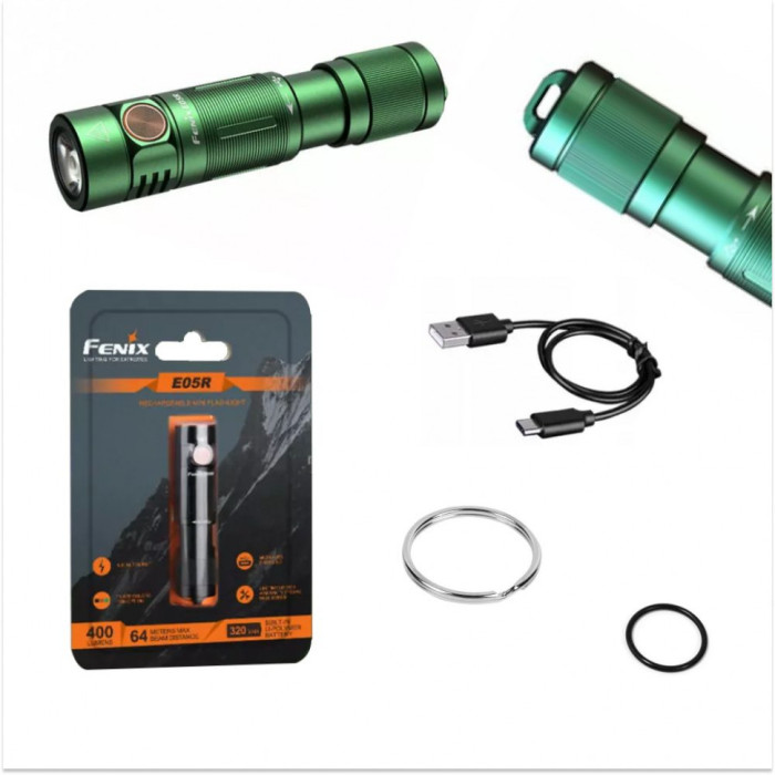 Фонарь Fenix E05R (XP-G2 G3, ANSI 400 лм, Li-Po), Бронзовый  