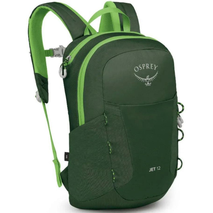 Рюкзак Osprey Jet 12 green canopy/limeline green - O/S - темно-зеленый  