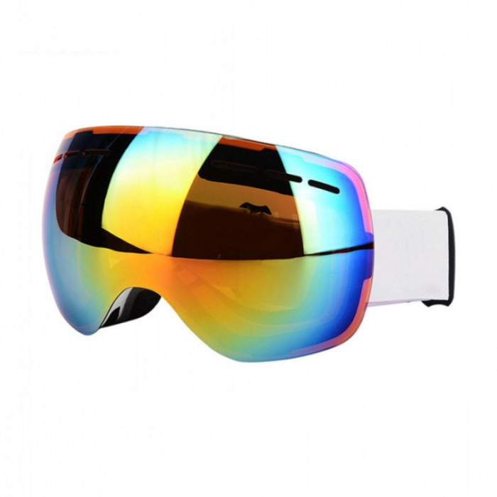 Маска для лыж и сноуборда Sposune HX021-2 Matte White-Fake Revo Red  