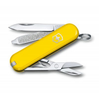 Нож-брелок Victorinox Classic SD Colors, Sunny Side, Gift Box (0.6223.8G) 7 функций, 58 мм, жёлтый