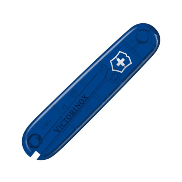 Накладка ручки ножа перед. blue translucent with Logo (91мм), VxC3602.T3  