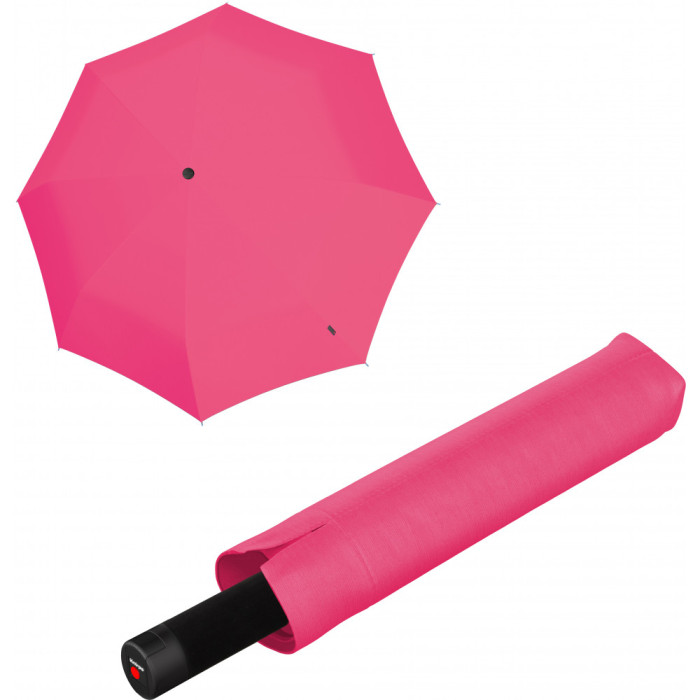 Зонт Knirps U.090 Neon Pink Мех / Складной / 8спиц / D128x38см  