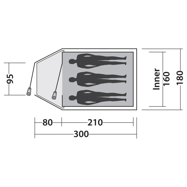Палатка Easy Camp Quasar 300 Teal Green  