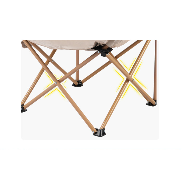 Складной стул BRS-Y01B, бежевый  