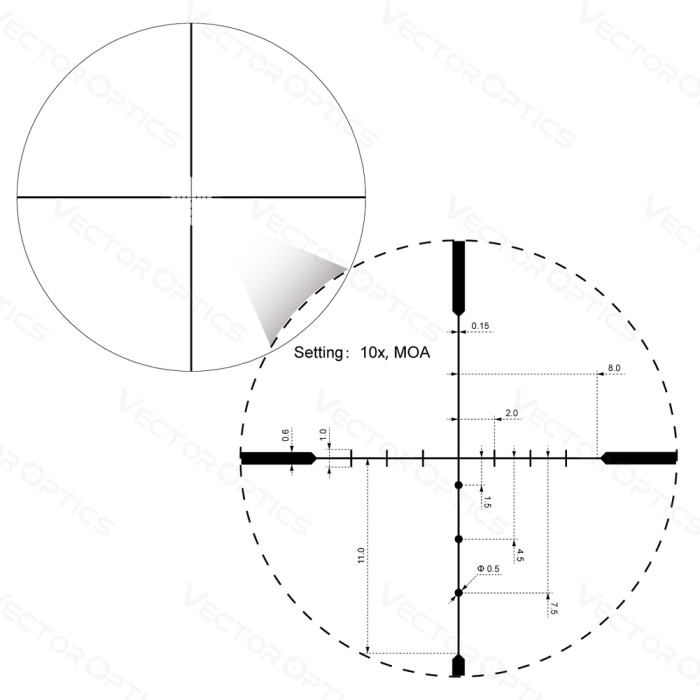 Прицел оптический Vector Optics Hugo 6-24x50 (25,4 мм) SFP  