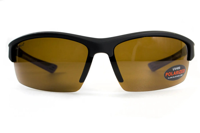 Очки поляризационные BluWater Daytona-1 Polarized (brown) коричневые в черно-синей оправе  