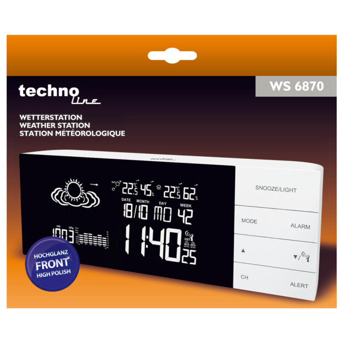 Метеостанция Technoline WS6870 White (WS6870)  