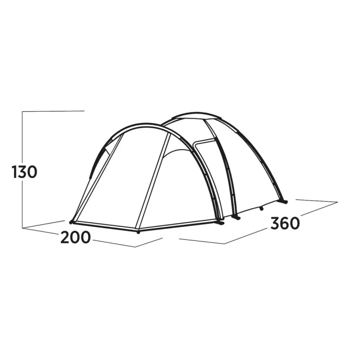Палатка трехместная Easy Camp Lomsdal 3 (120479)  