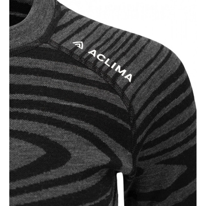 Термокофта жен. Aclima WarmWool 200 Crew Neck W's Black Motion L  