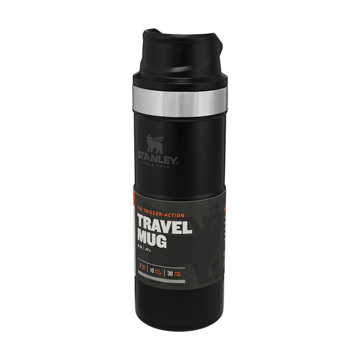 Термочашка Stanley Classic Trigger-action Matte Black 0.47 л  
