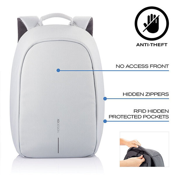 Рюкзак антивор XD Design Bobby Hero Spring Grey (P705.762)  